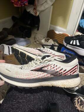 Brooks Ghost 13 Women's Size 8.5 Running Shoes Gray Pink *See description